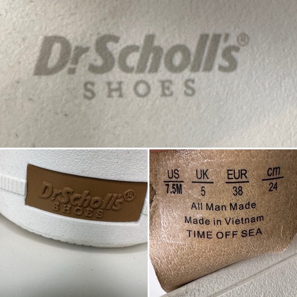 Dr. Scholl’s TIME OFF SEA White Platform Sandals 7.5 | Comfort Criss Cross Strap - Picture 13 of 13